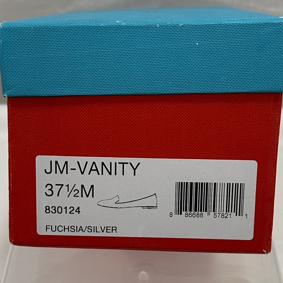 Jean-Michel Cazabat "Vanity" Fuchsia/Silver Sequins Flats - NEW IN BOX! - Picture 8 of 8